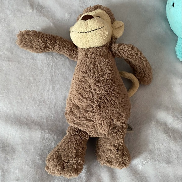 Jellycat set of 2 stuffed animal Monkey and Sea Sorbet Narwhal - Picture 9 of 16